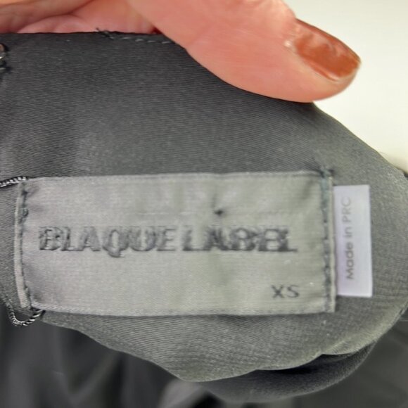 NWT Blaque Label Black Floor Length Open Back Gown - Picture 5 of 11